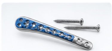 Trauma plate and screws